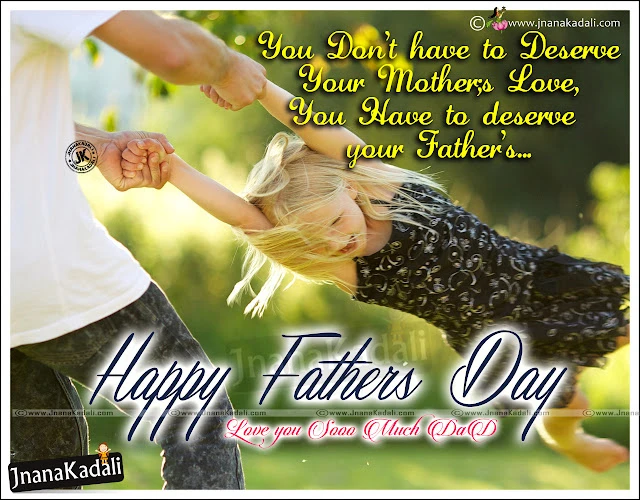 Here is a Latest Father's Day Best Quotes and messages in English, New Appa Quotations in English, Pitha Quotes in English Language, Cool Dad Messages and SMS Ideas in English, Father's Day Best Ideas and Best Greeting Cards Images.  