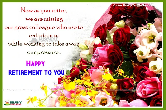 Happy Retirement Wishes Quotes in English, latest Retirement Messages with hd wallpapers, Have a Nice life messages Sayings in English, Famous English Retirement Quotes Sayings in English, Best English Inspirational Happy Retirement Quotes Wallpapers
